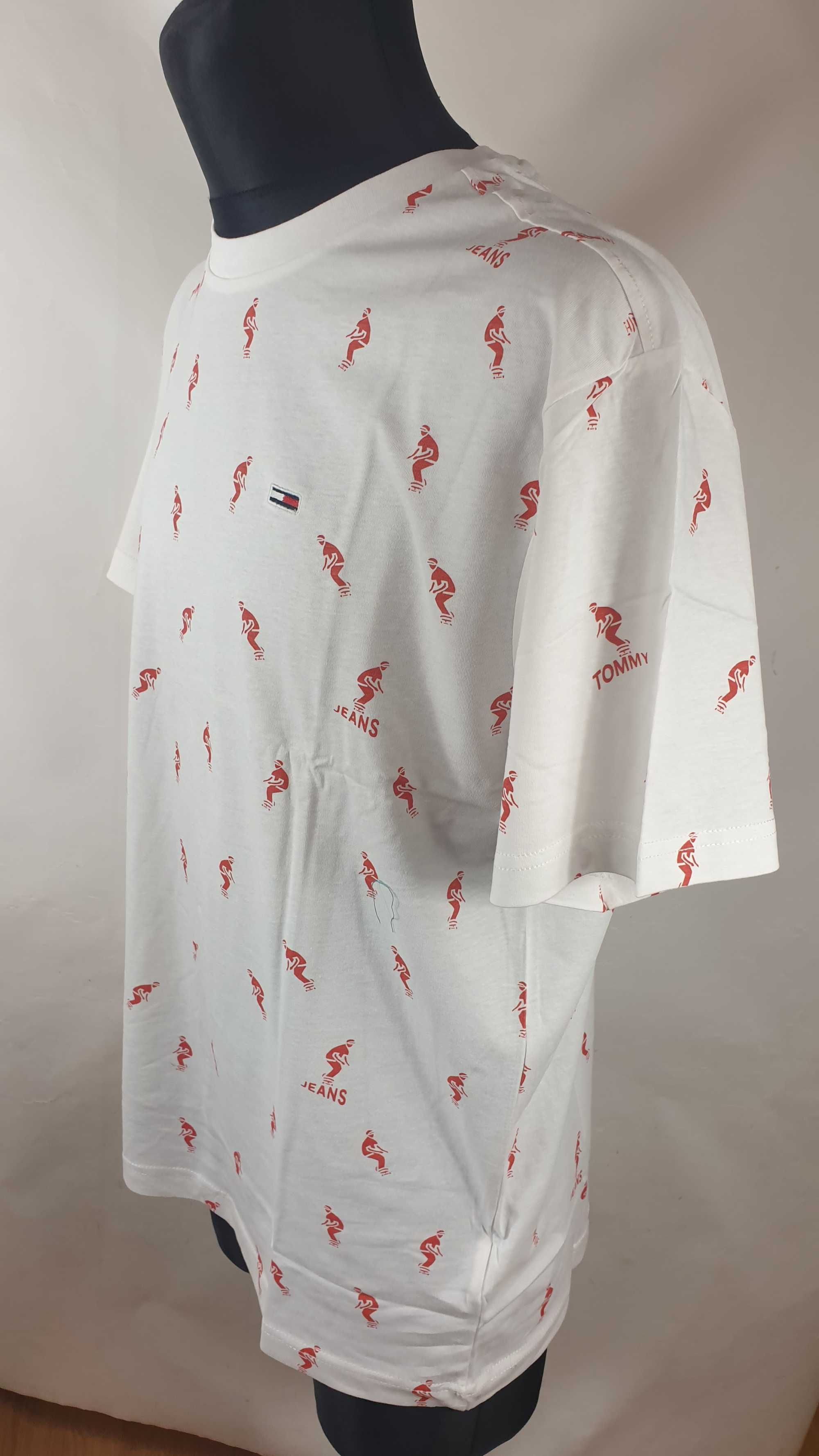 T-shirt męski okrągły dekolt Tommy Hilfiger Jeans rozmiar L