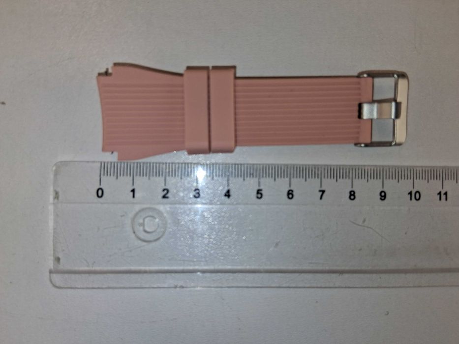 E161 Pasek Do Zegarka Samsung Galaxy 46mm Różowy Silikonowy