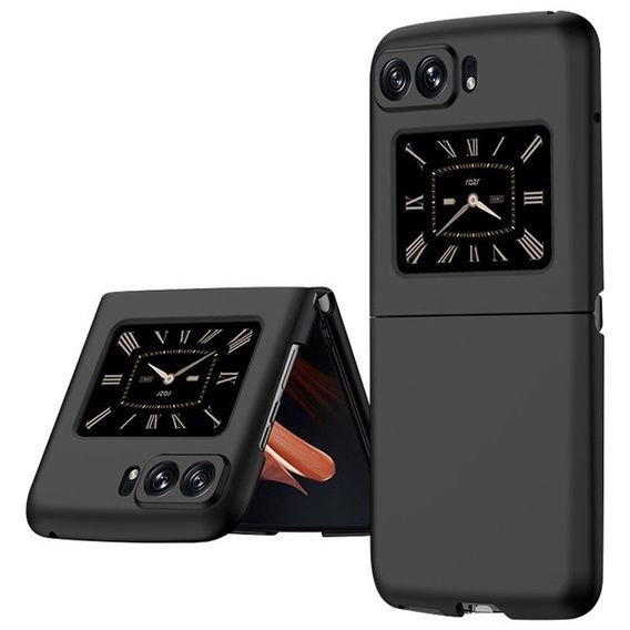 NOWE Etui do Motorola 2022 5G Czarne Wbudowane Szkło Hartowane