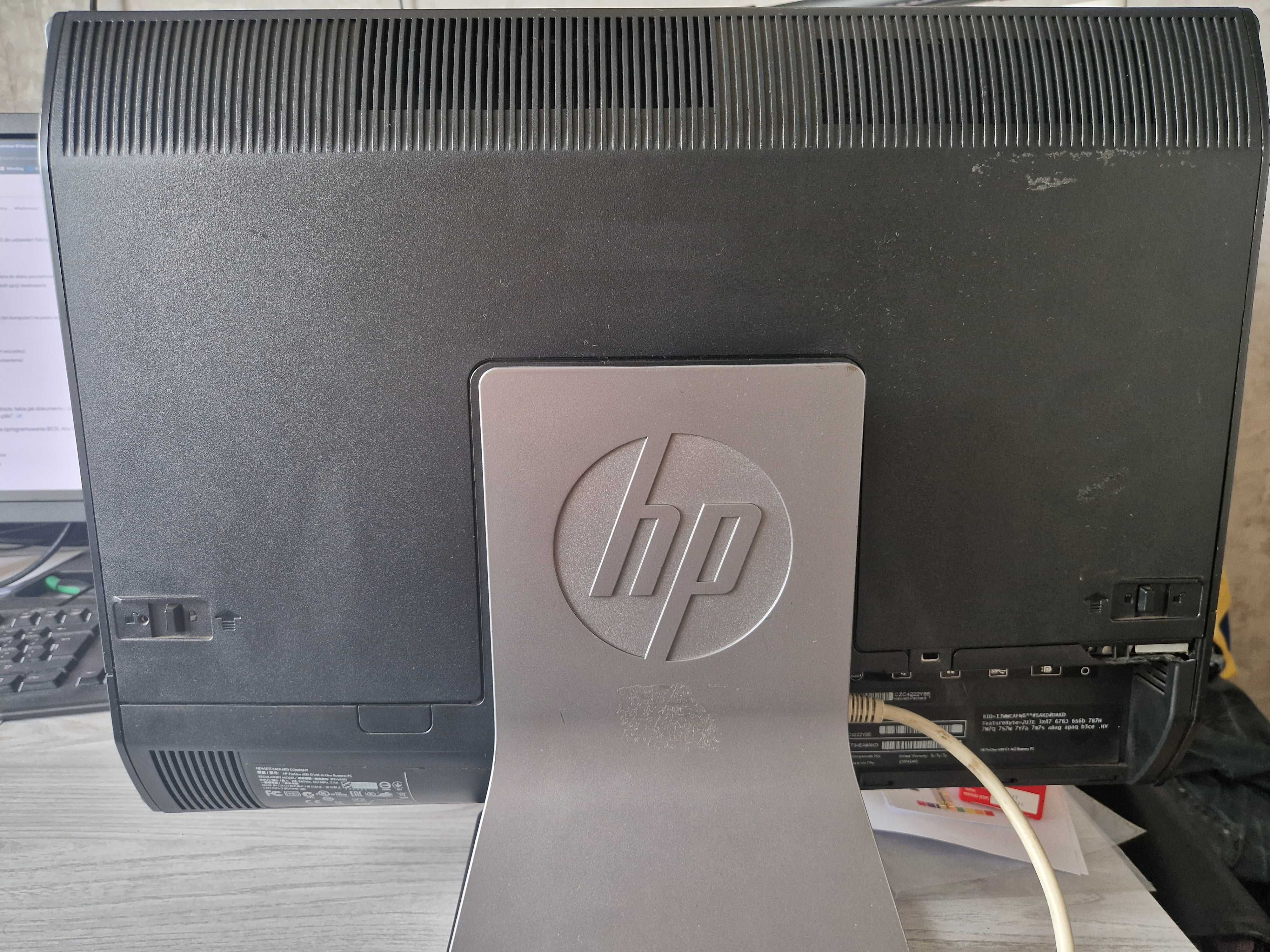 PC AIO HP ProOne 600 Komputer All in One 21.5"