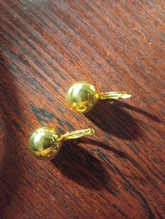 Сережки біжутерія,позолото.
