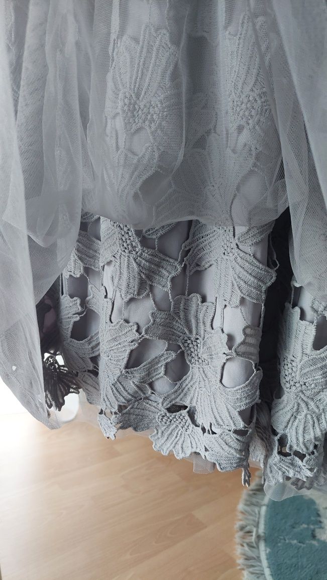 Sukienka 40 koktajlowa weselna poprawiny solar