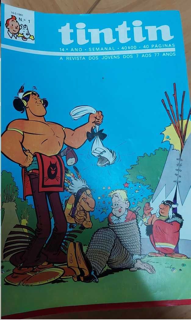 10º e 14º ano completo da Revista Tintin 1977/78 1981/82