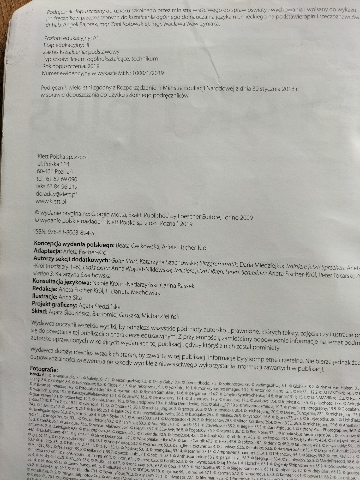 Exakt Plus 1 podręcznik język niemiecki