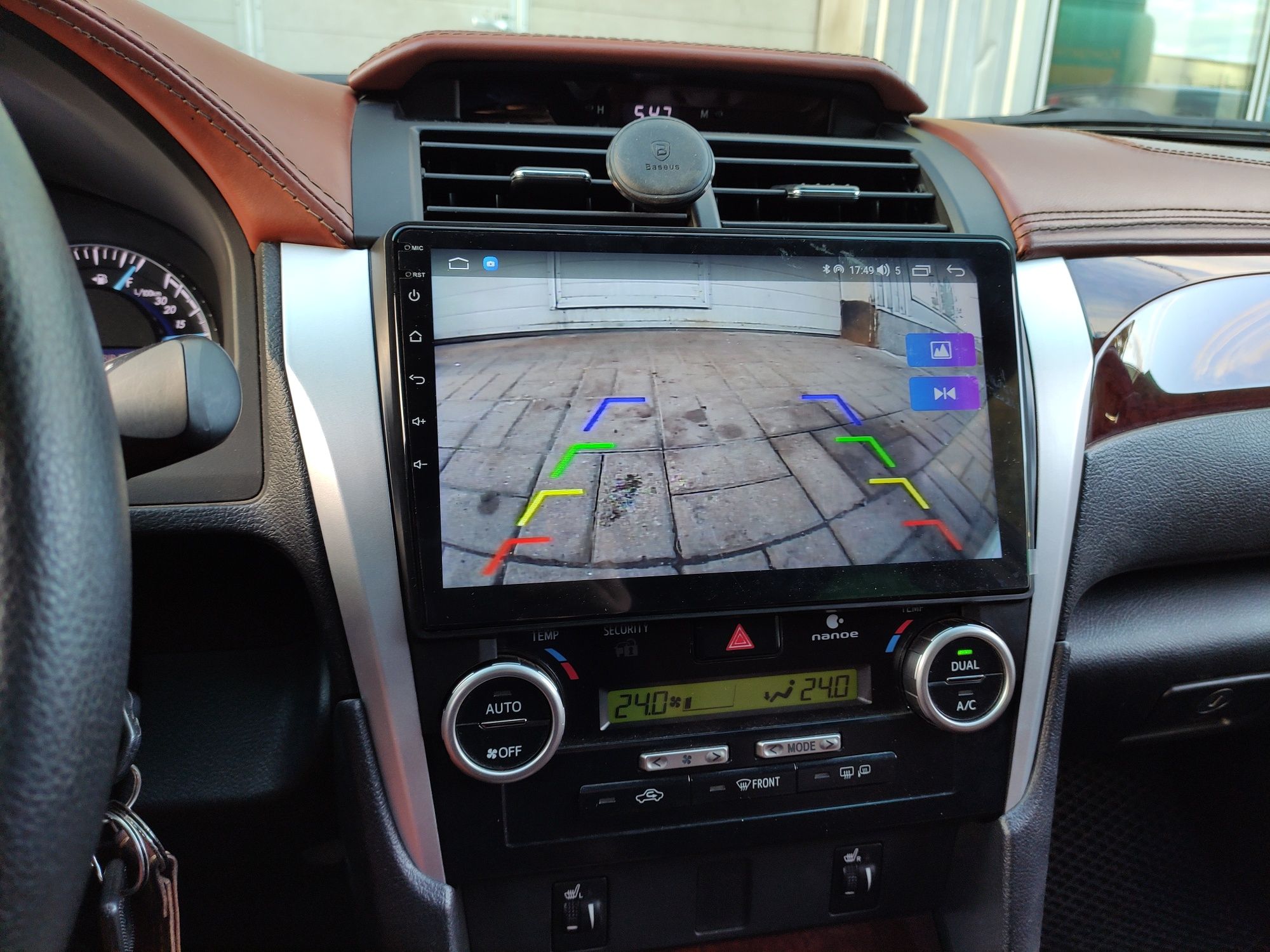 Новая магнитола Toyota Camry 50 QLED экран 8 ядер 4GB+CarPlay 4G SIM