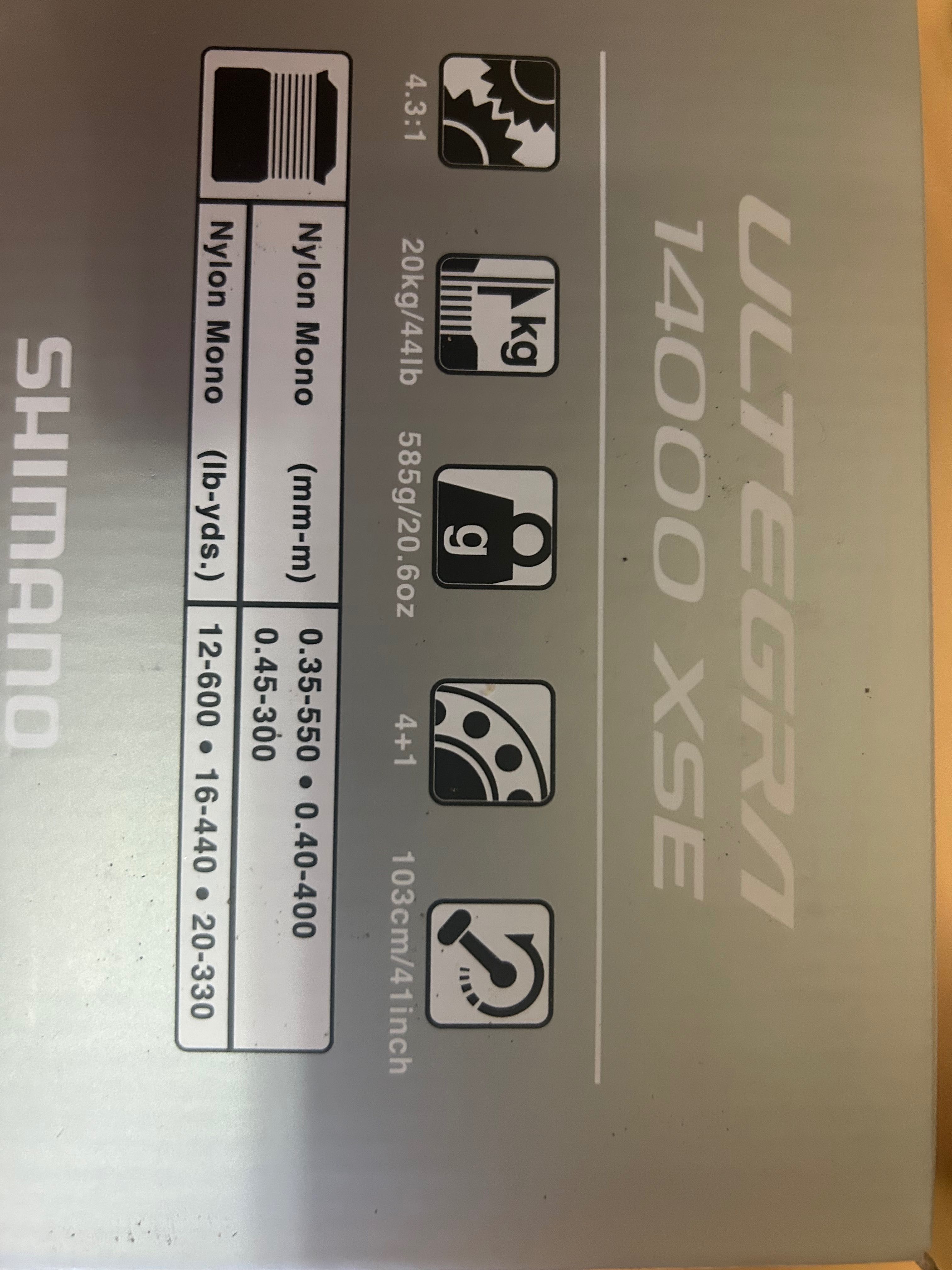 Carreto Shimano Ultrega 14000 XSE Novo