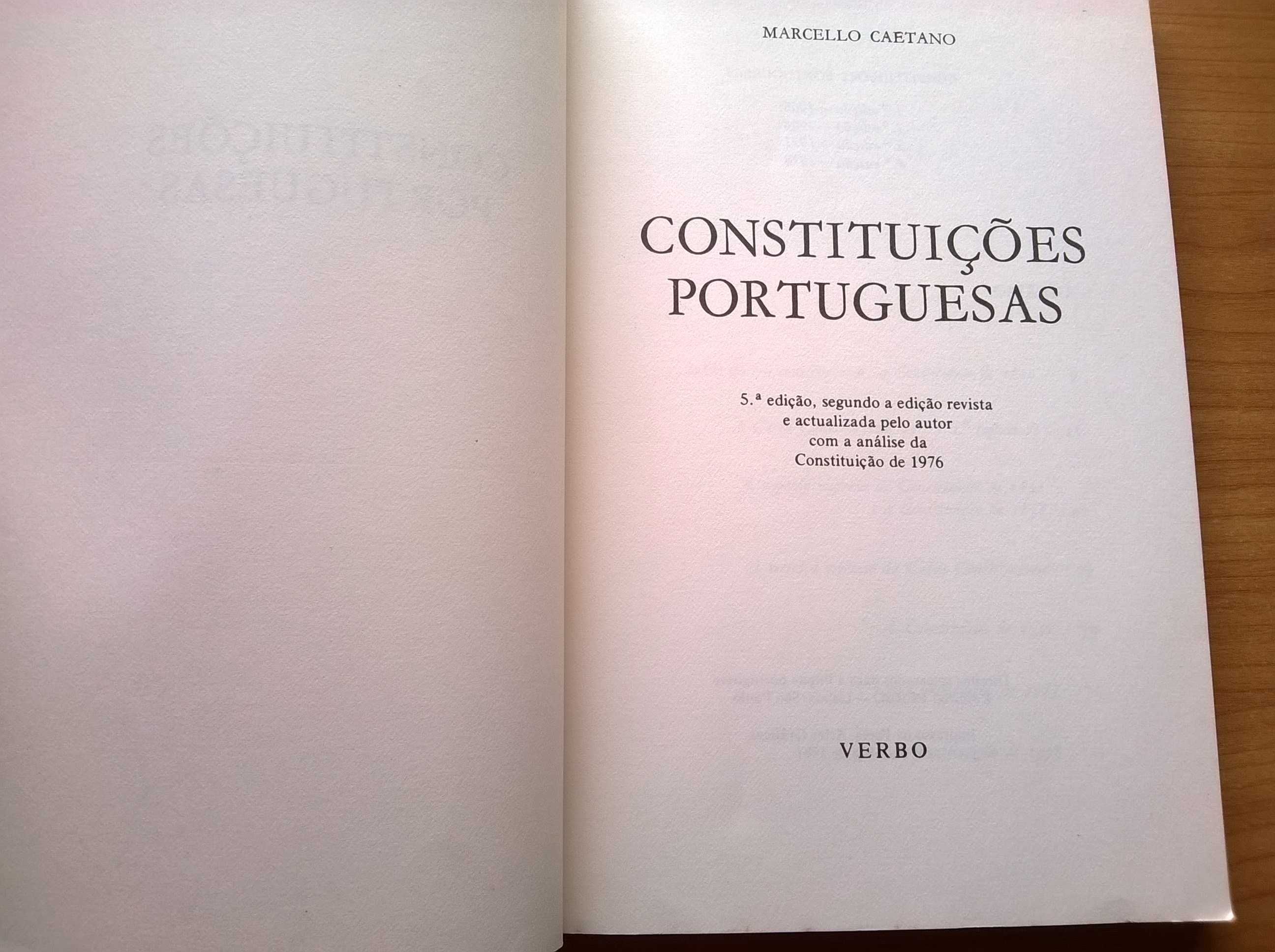 Constituições Portuguesas - Marcello Caetano