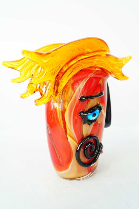 Figurka Murano style WAZON twarz design abstrakcja