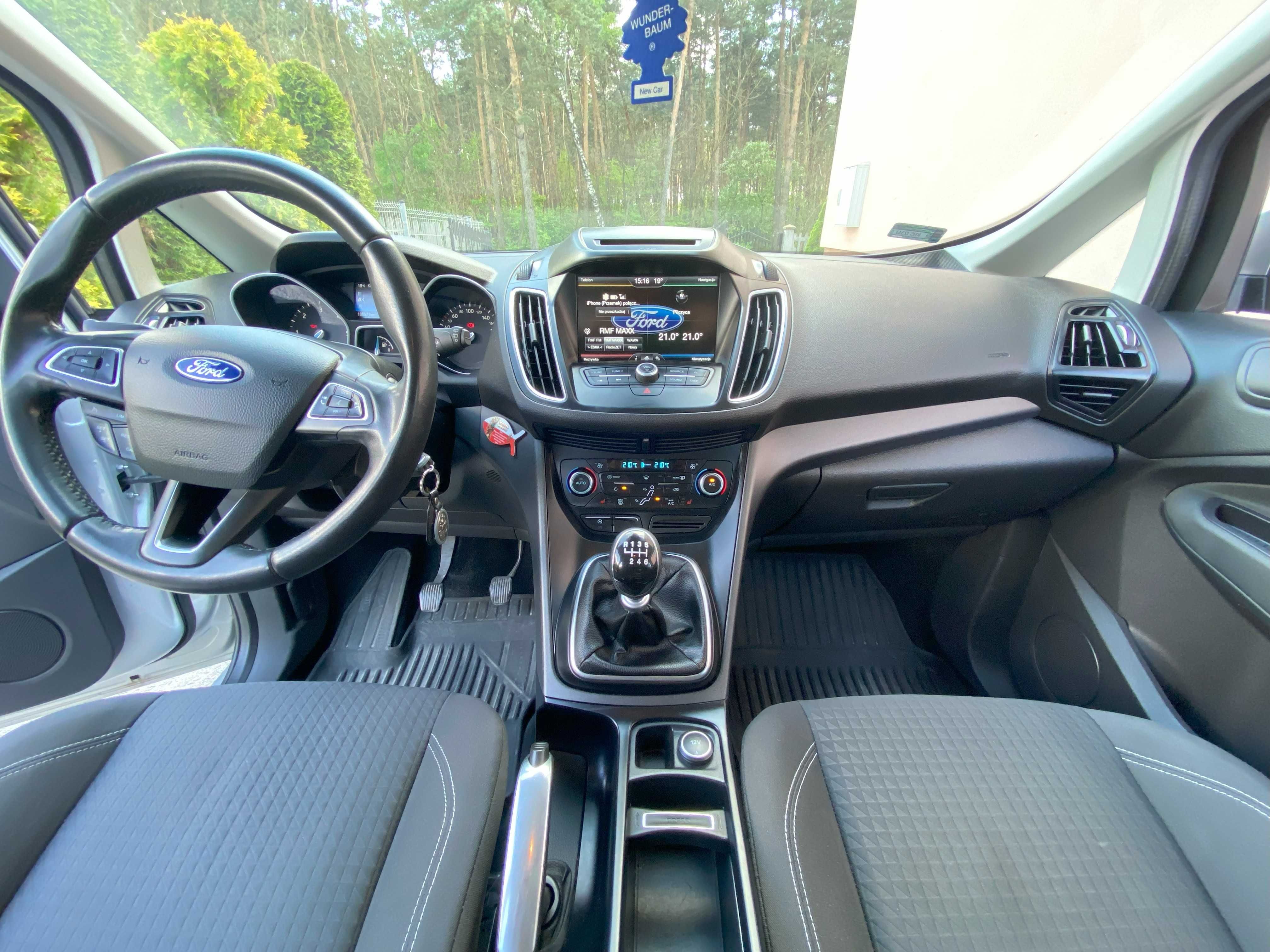 Ford C-Max 1.5 TDCi 120KM • Zadbany • Garażowany • Hak • 2 kompl. kół