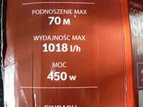 Pompa do wody 10 cm średnica zanurzeniowa 450 watt zamienię sprzedam