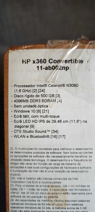 Portátil HP Intel Celeron Azul