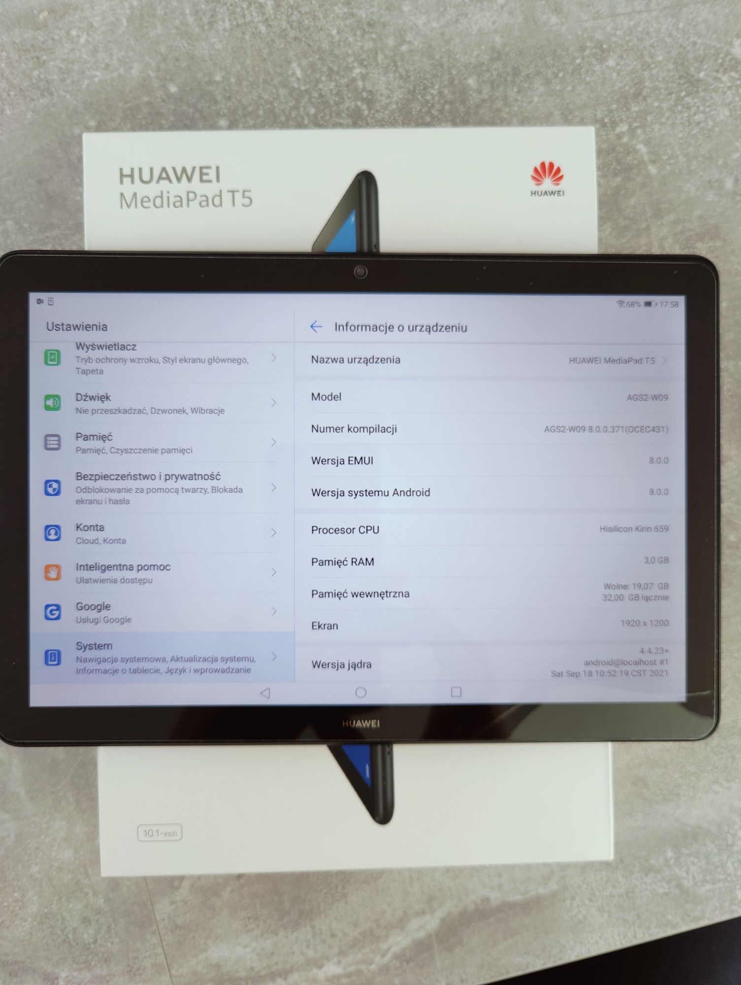 Tablet Huawei MediaPad T5 3/32 GB Wi-Fi