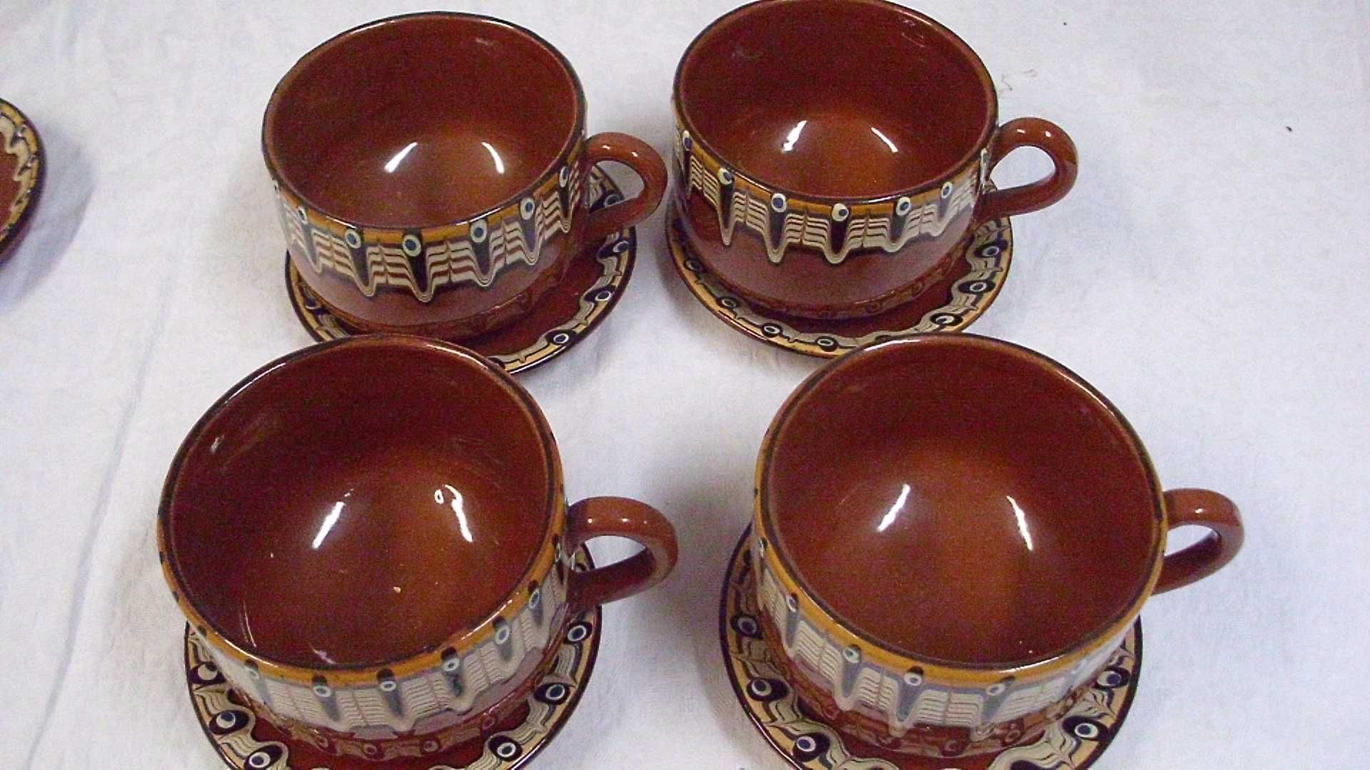 ceramika bułgarska filiżanka i talerzyk [20]