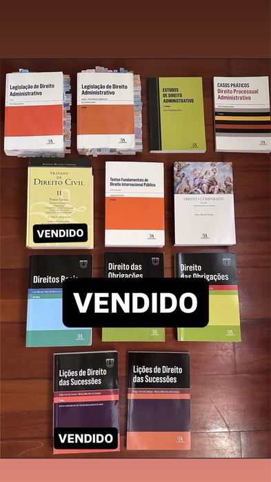 Livros de direito em ótimo estado (ver descrição)