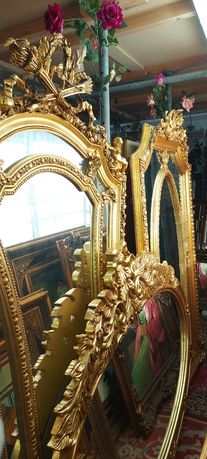 Grandes espelhos(folha d'ouro)