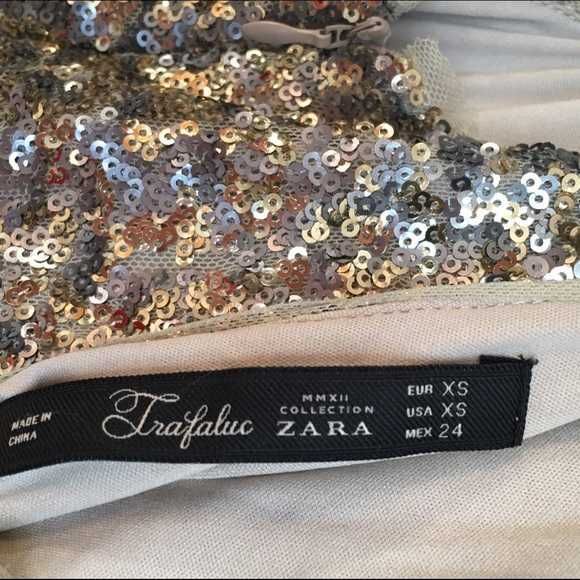 Sukienka z cekinami, suknia cekinowa ZARA, rozm. 32, XXS cekiny