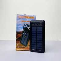 Power Bank Solar з кабелем USB+Micro+Type-C+Lightning (10000mAh)