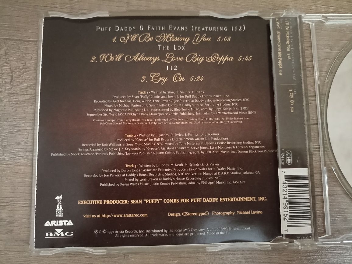 Компакт диск сингл трибьют Tribute to the Notorious B.I.G. ОРИГИНАЛ.