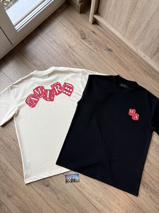 AMIRI DICE LOGO TEE (White / Black) (Koszulka)