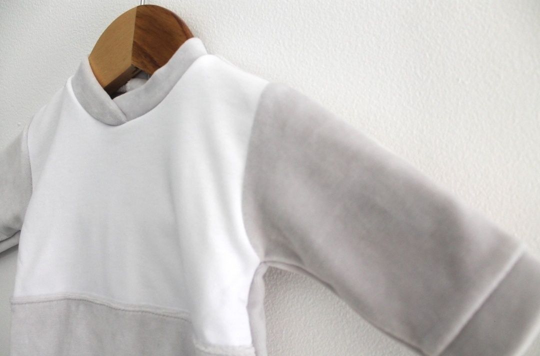 Babygrow Veludo | Cinza