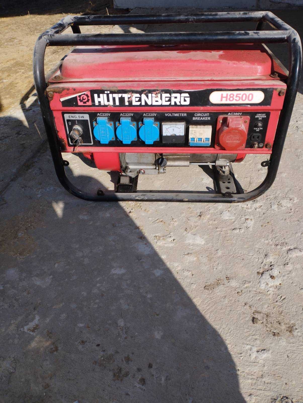 Генератор HUTTENBERG H8500 бензиновий 1ф/3ф, 2,5/2.8 кВт не робочий
