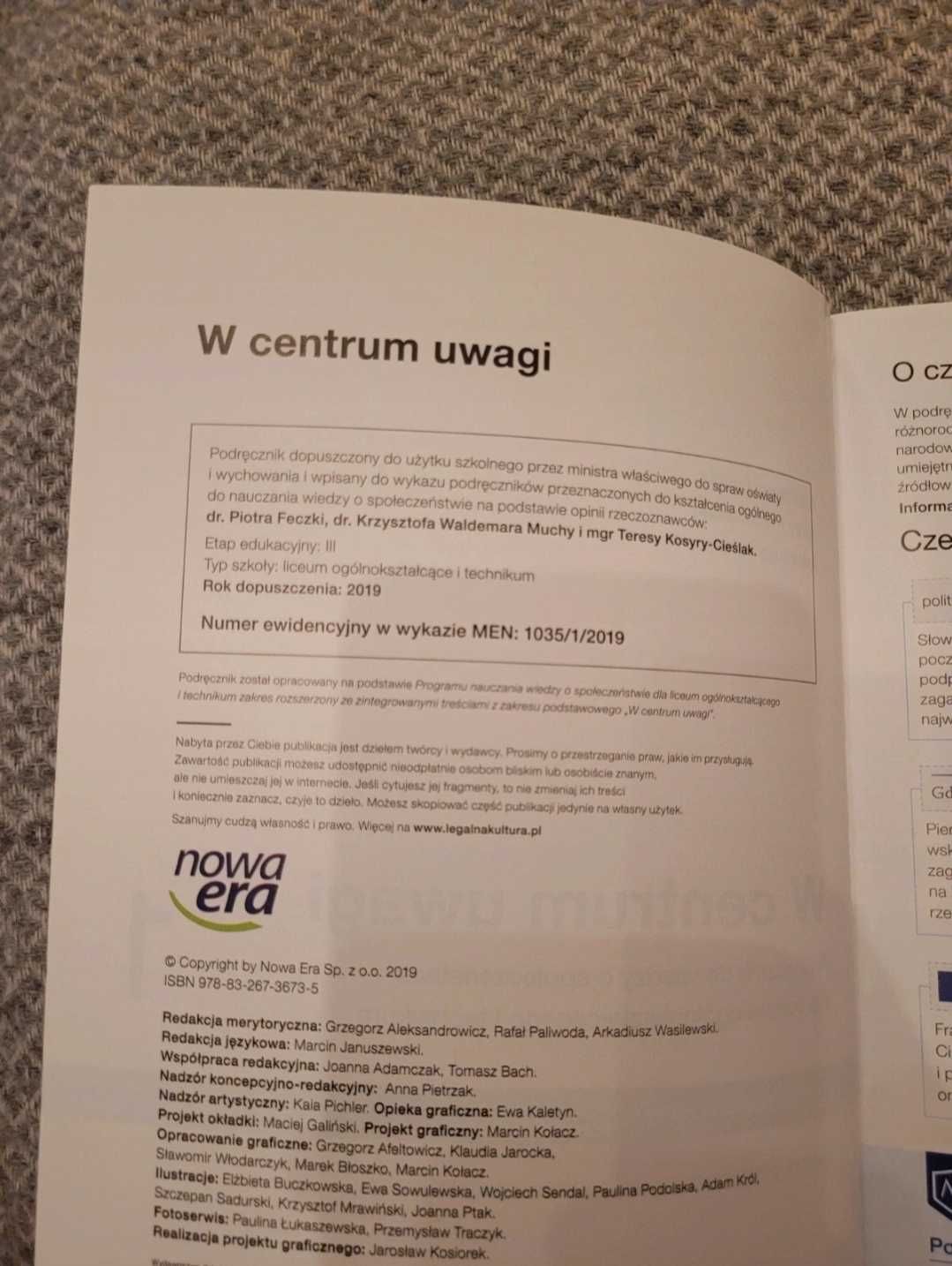 W centrum uwagi 1 Podręcznik do WOSu Zakres rozszerzony