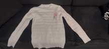 Sweter swetr męski biały elegancki cienki nowy M