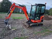 Usługi/wynajem sprzętu budowlanego MINIKOPARKA  Kubota KX019-4