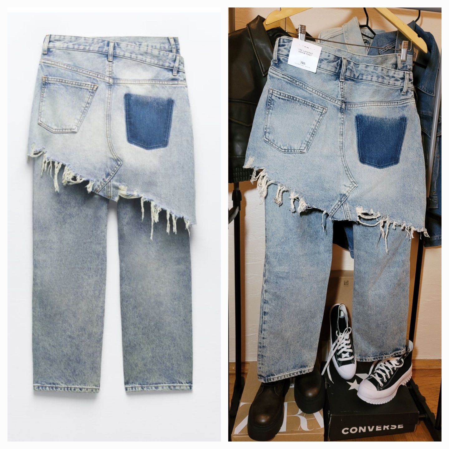 Нові оригінальні джинси Zara  ZW STRAIGHT-LEG MID-RISE JEANS.