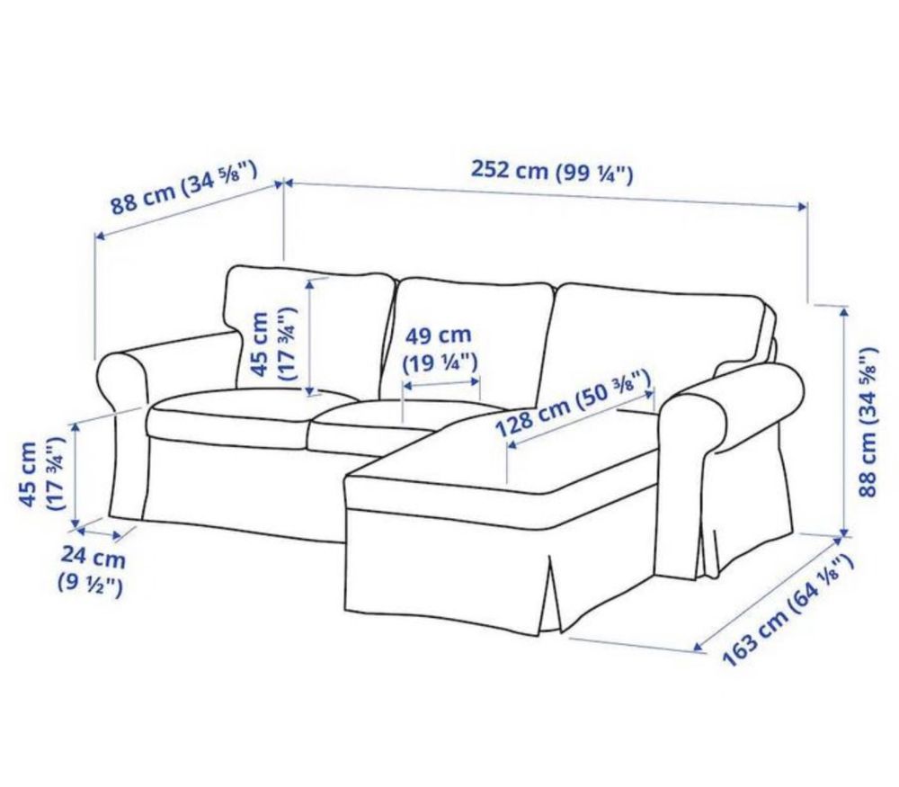 Sofa beżowa Ikea możliwy TRANSPORT , Hallarp beżowy EKTROP