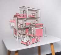 Будиночок для ляльок ЛОЛ з машинкою Ляльковий будинок для дівчаток