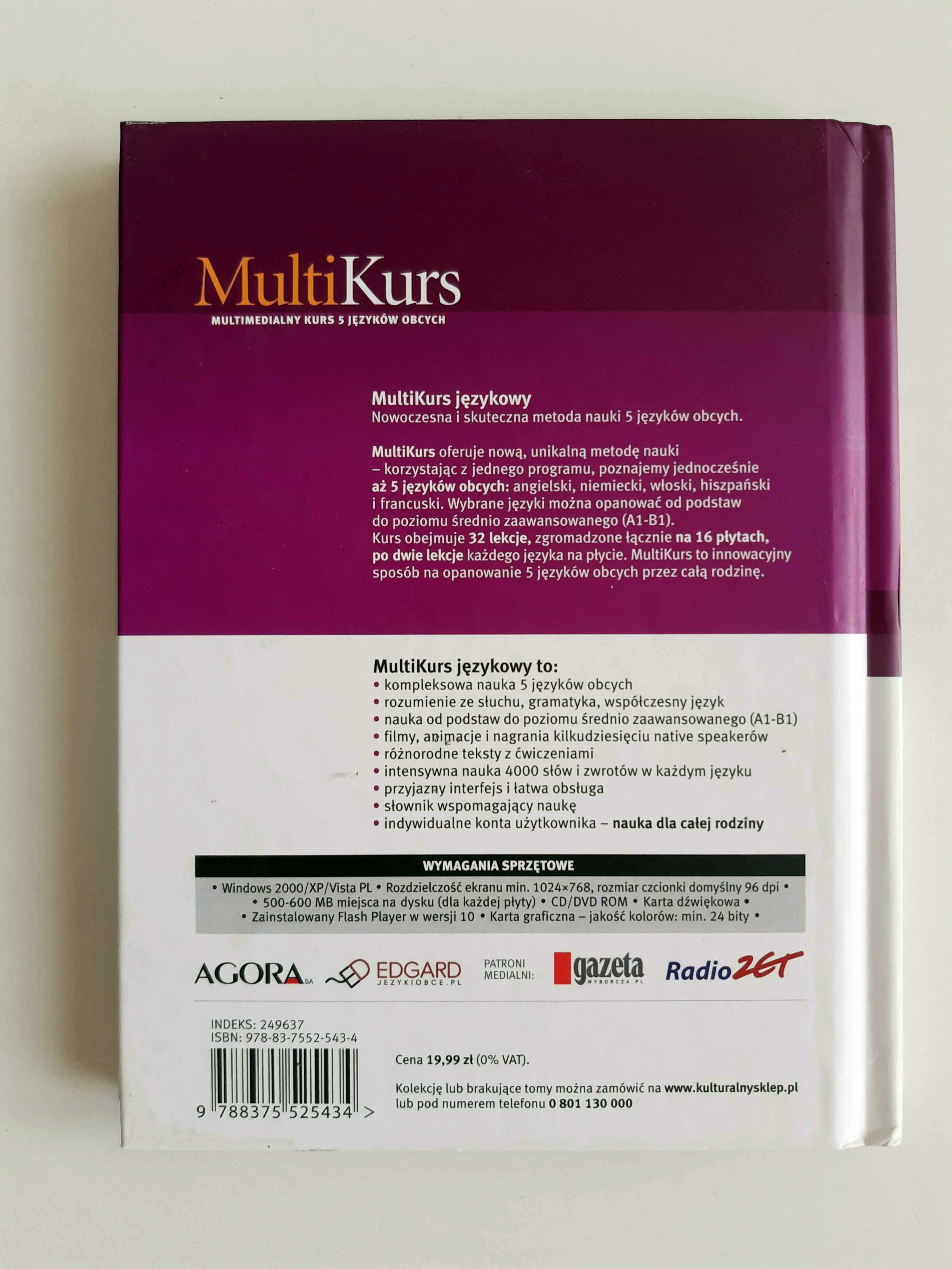 Multikurs - kurs j. angielskiego, j. hiszpańskiego + 3 inne! Warte 320