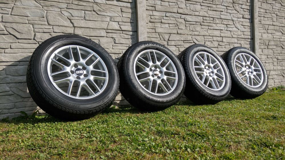Komplet 4 felgi BBS 7.5" x 18" 5x114,3 opony Dunlop Bridgestone Lexus