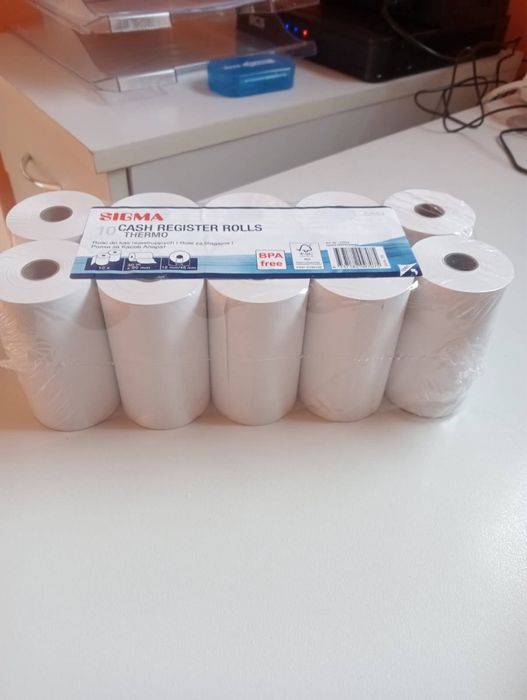 Rolki do kasy 30 mx80mm