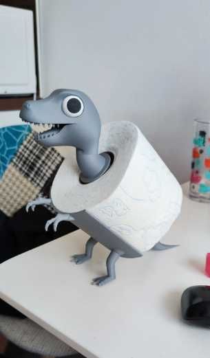 Uchwyt na papier - dinozaur!