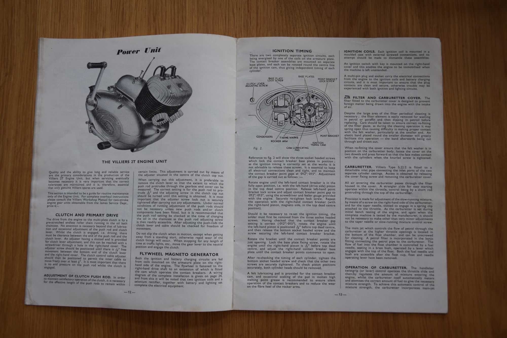 Instrukcja katalog JAMES bsa norton ajs royal enfield