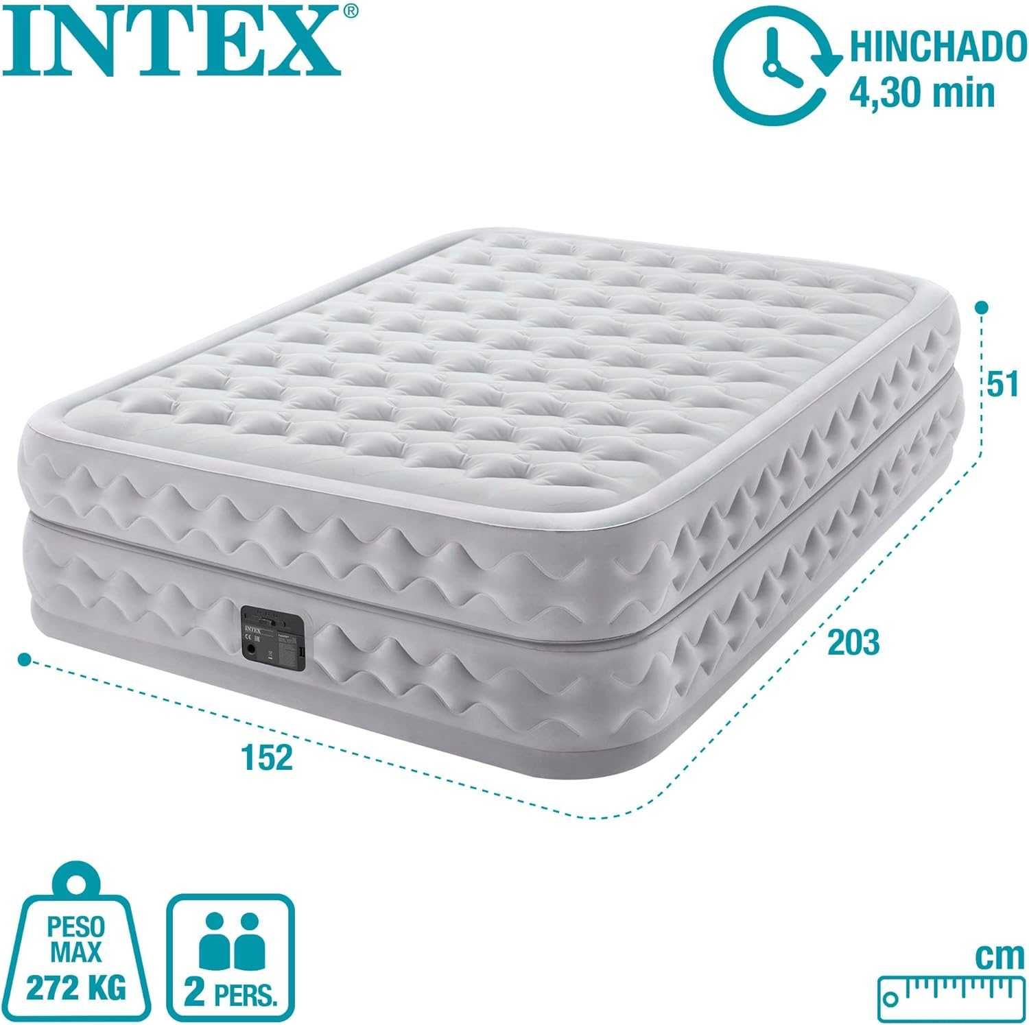 Materac dwuosobowy Intex 203x 152x 51   64490NP