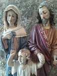 Menino Jesus Maria e José - arte sacra