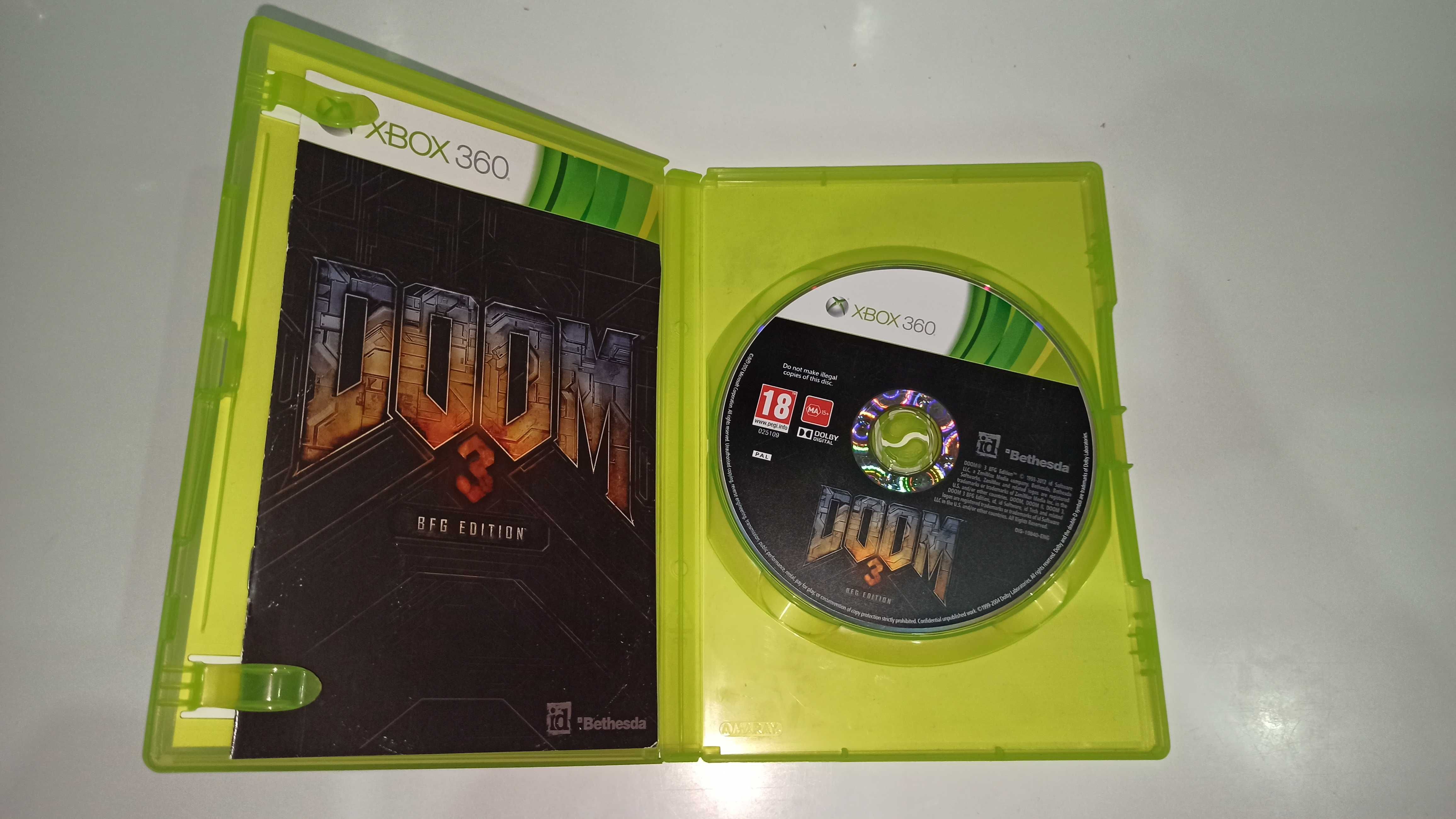 xbox 360 DOOM 3 + DOOM 2 + DOOM 1 wszystko jasne!! unikat!