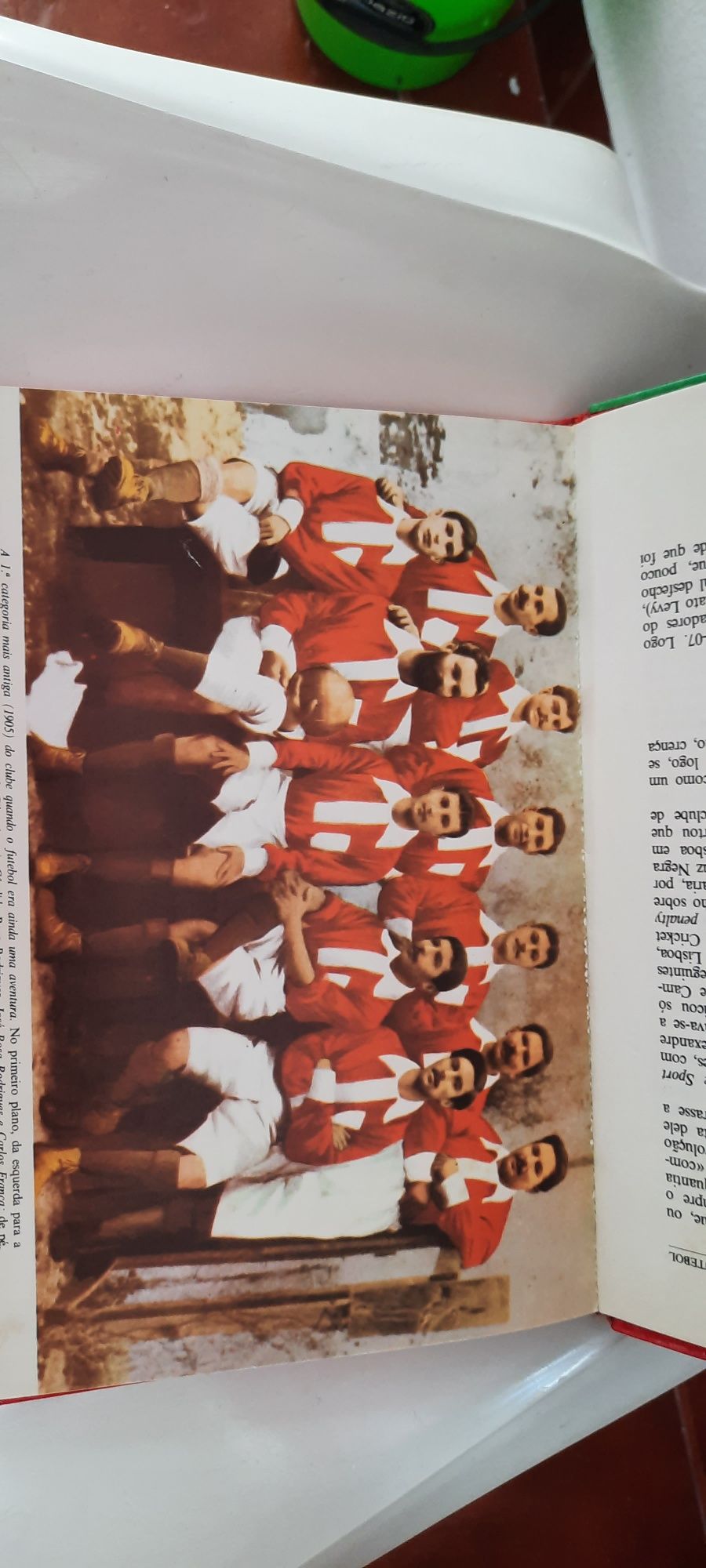 Livro antigo do SL Benfica
