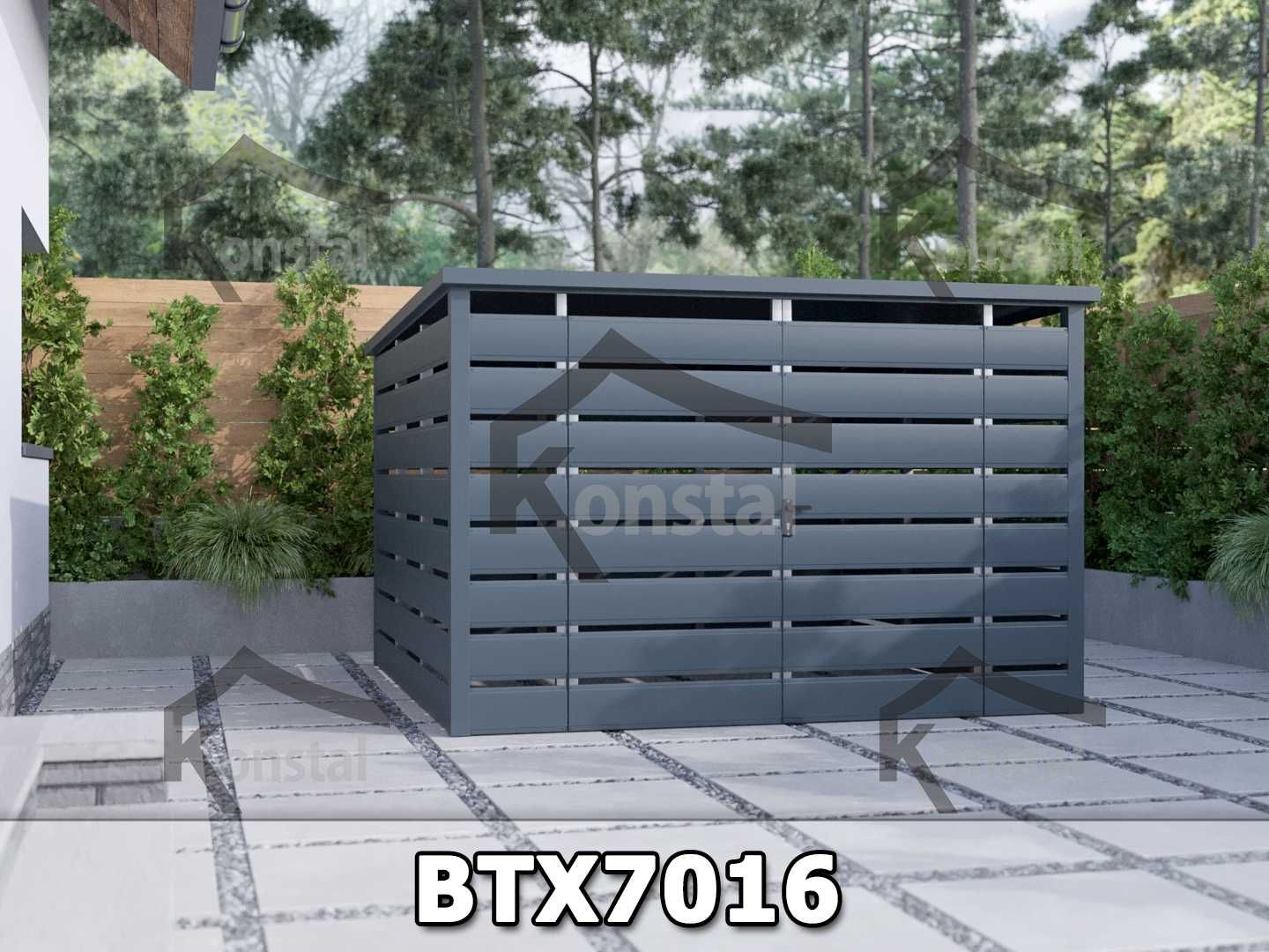 Wiata śmietnikowa panelowa 3x3 m Altana śmietnikowa - PRODUCENT