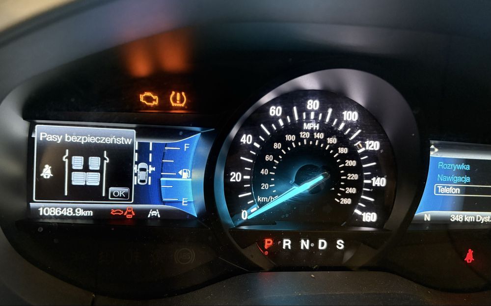 Licznik Ford Jezyk polski radio nawigacja licznik Fusion Edge Escape