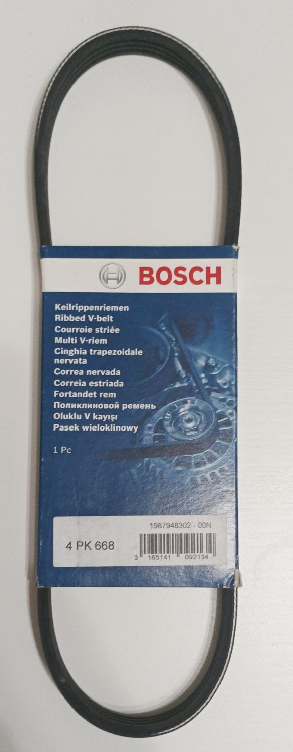Correia do alternador Bosch 4 PK 668 (Nova)