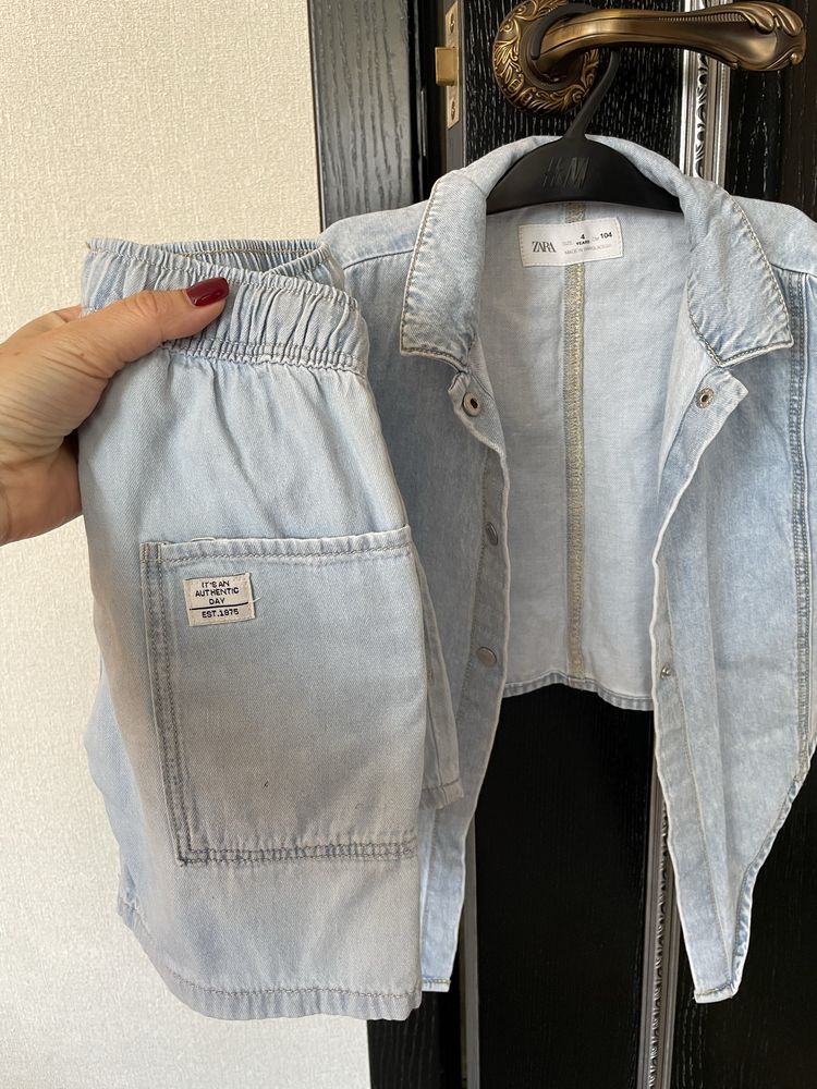 Джинсовий літній косюм ZARA 110