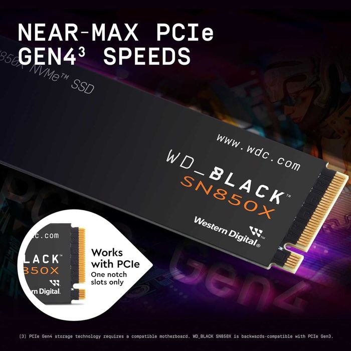 SSD WD Black SN850X 1 TB (WDS100T2X0E) 2шт. New!