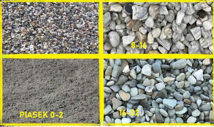 Żwir 2-8 /8-16 /16-32  Z TRANSPORTEM