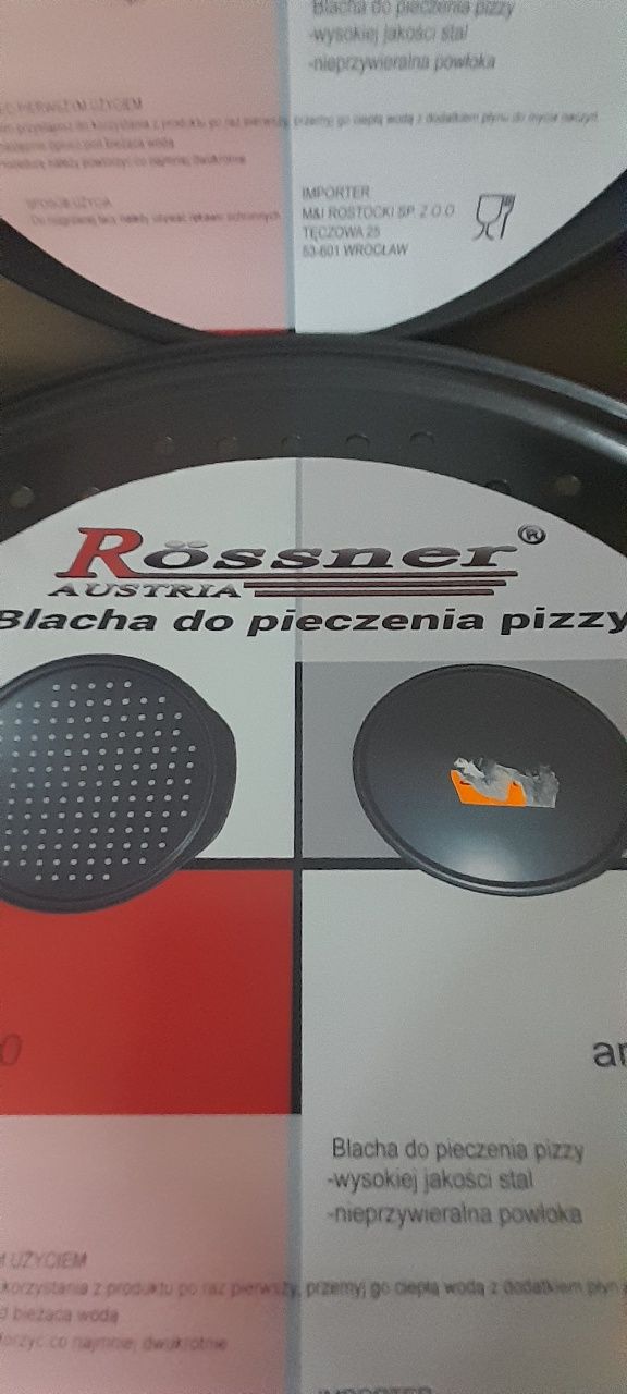 2 blachy do pizzy nowe