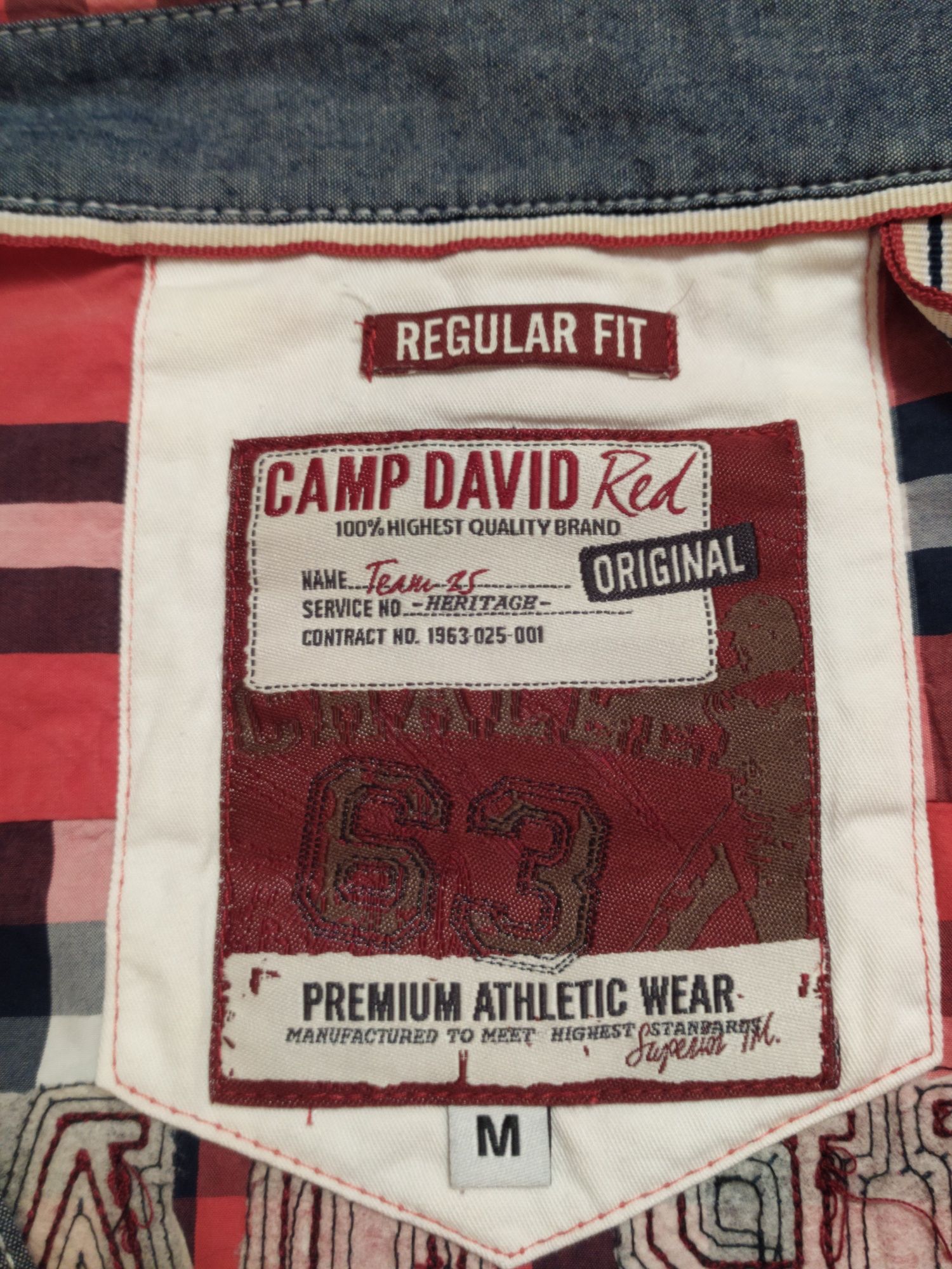 Camp David Red рубашка Германия, cotton 100%, р. M, 48-50-52, супер!