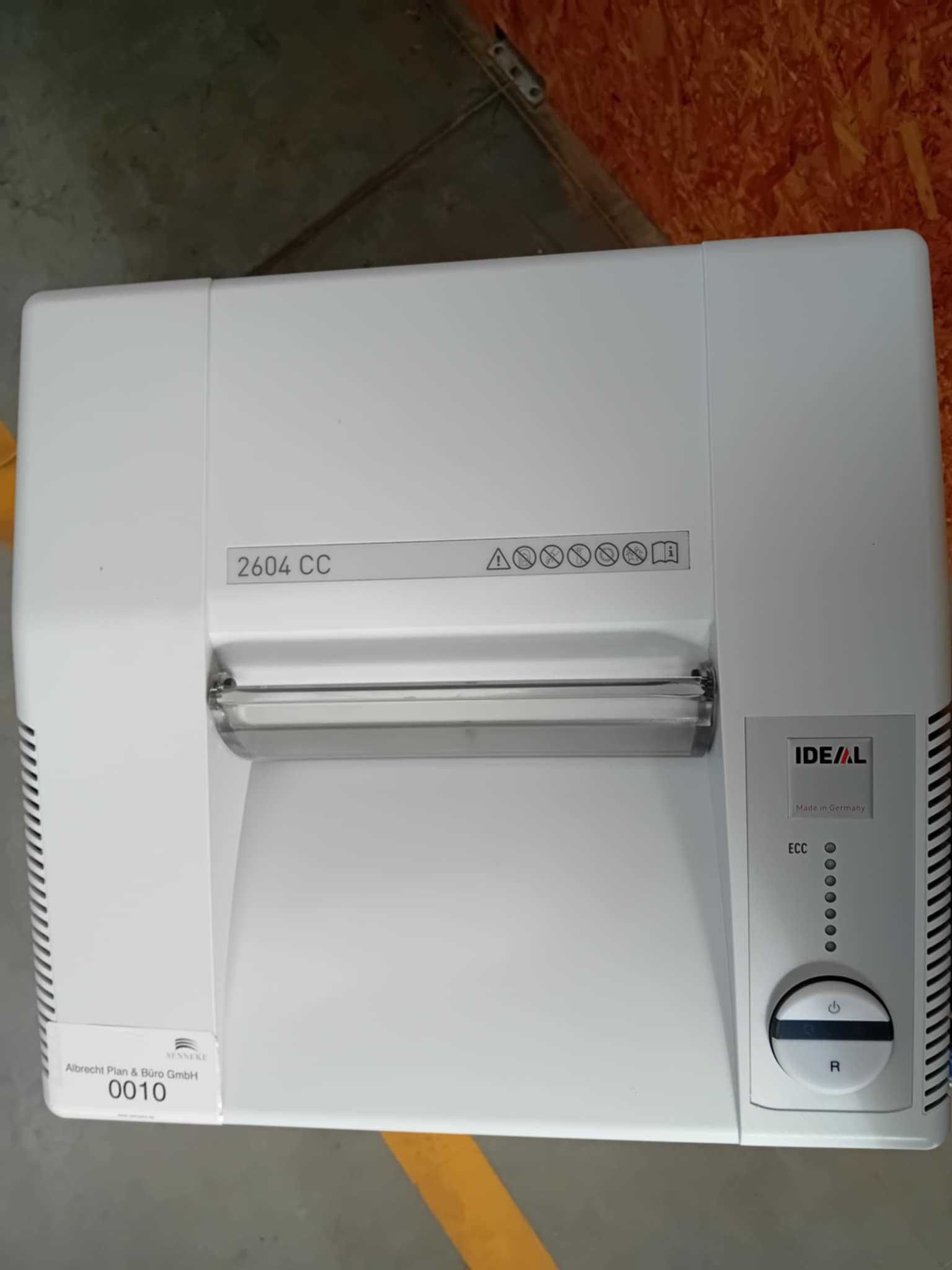 Niszczarka dokumentów IDEAL 2604 CC 4 x 40 mm