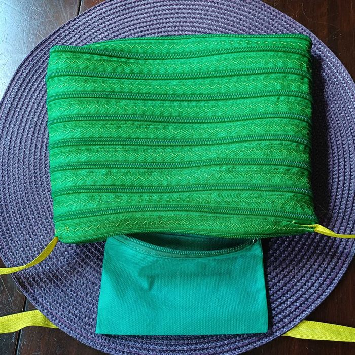 brazylijska torebka plażowa ZIPPER beżowa handmade Rio de Janeiro